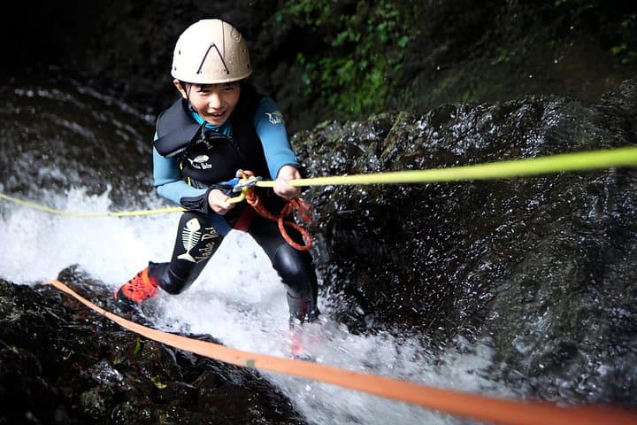 Kalimudah Canyon Canyoning in Bali — Beginner Rappels, Slides & Hot Springs photo 5