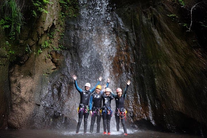 Kalimudah Canyon Canyoning in Bali — Beginner Rappels, Slides & Hot Springs