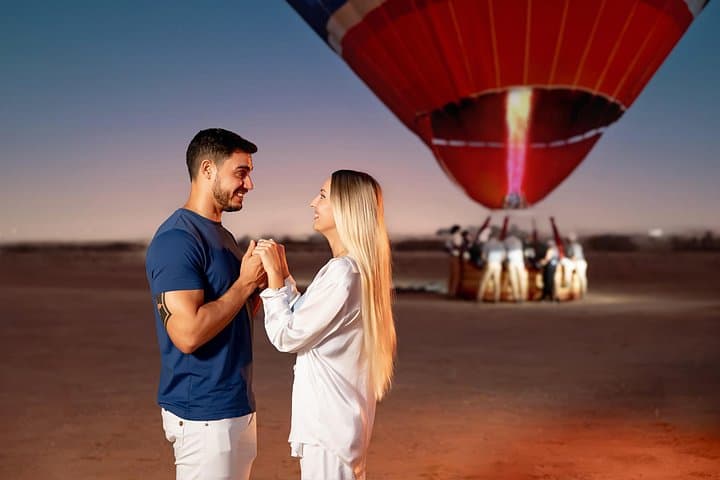 Breakfast in the Sky: Seated Hot Air Balloon Over the Dubai Desert photo 4