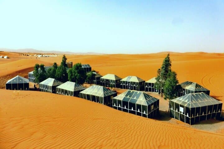Camel Ride and Overnight in Mhamid Desert — Sunset Dunes & Stargazing