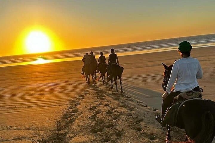 Sunset Horseback Ride on Taghazout Beach: Coastal Gallop at Golden Hour photo 4