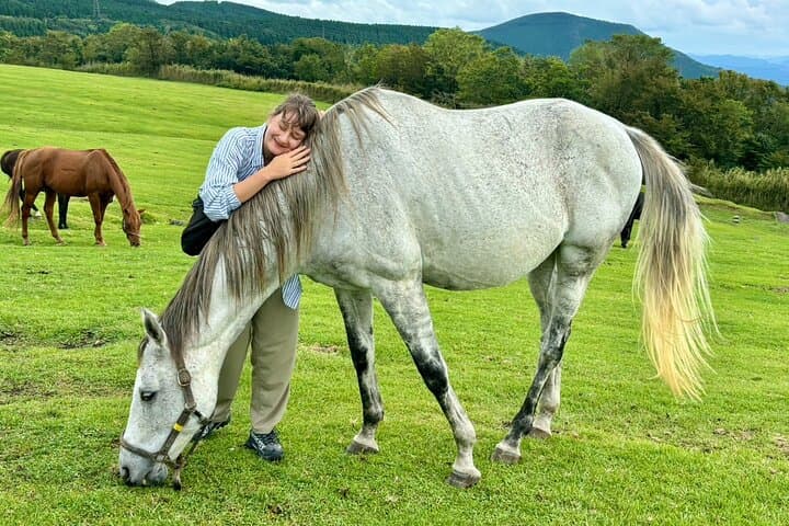 Pasture Hike with Horse Whisperer at Horse Trust, Kagoshima — Guided Horse Pasture Walks