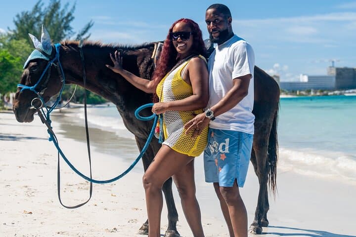 Sand and Saddle: 45-Minute Beach Horseback Ride in Trelawny