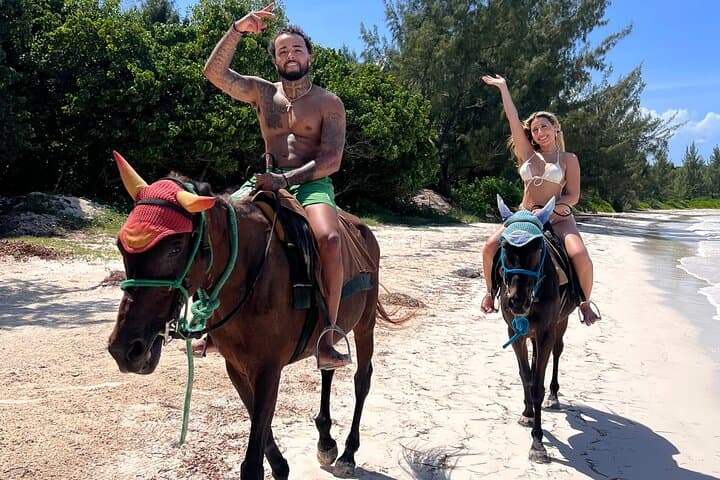 Sand and Saddle: 45-Minute Beach Horseback Ride in Trelawny photo 6