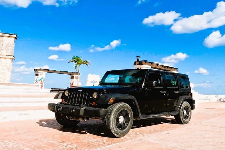 Private Jade Caverns Jeep Tour with Snorkeling and Lunch in Cozumel photo 2