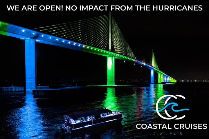 St. Pete Island Sunset Cruise and Sunshine Skyway Light Show