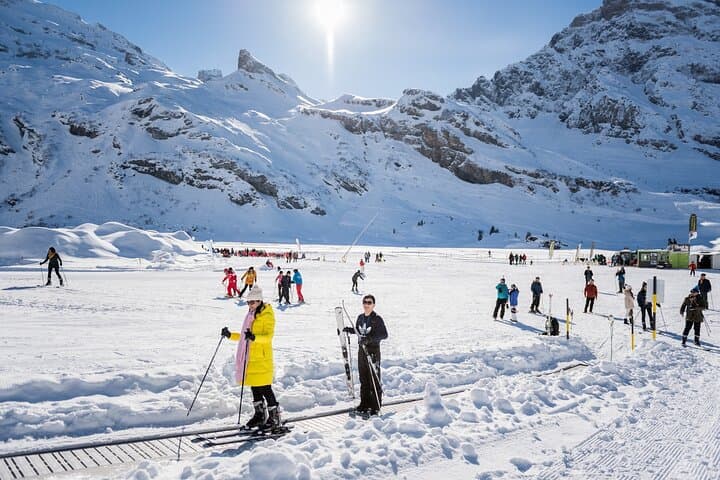 Titlis Beginner Ski Day from Zurich with Lucerne Stopover