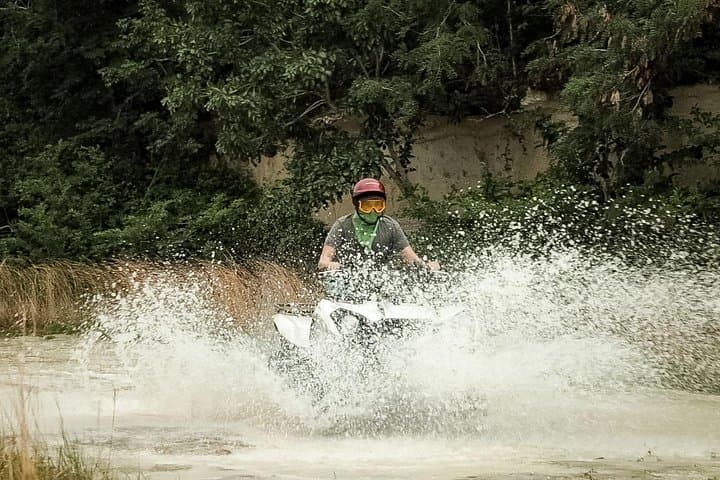Cozumel ATV to Jade Cavern & Playa Uvas: Cenote Swim, Tequila & Beach Club photo 1