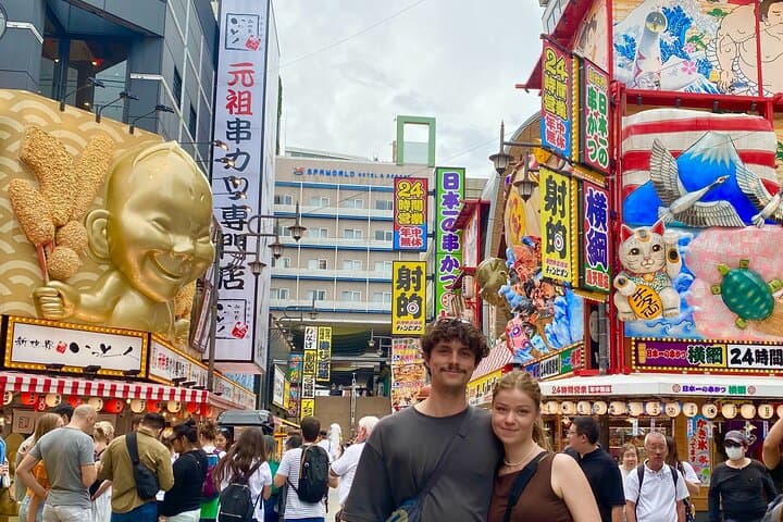 Shinsekai to Dotonbori: Osaka Walking Food Tour with a Local Guide photo 4