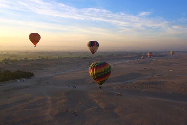Sunrise Hot Air Balloon Over Luxor — Ancient Egypt From the Sky photo 2