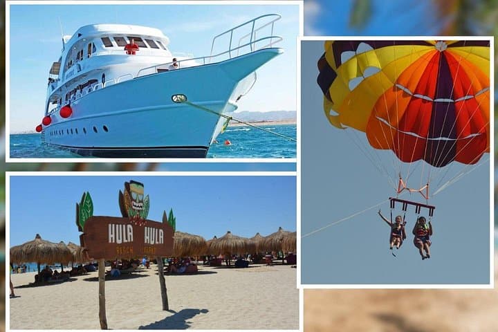 Parasailing and Boat Trip to Hula Hula Island, Hurghada - Red Sea Adventure photo 1