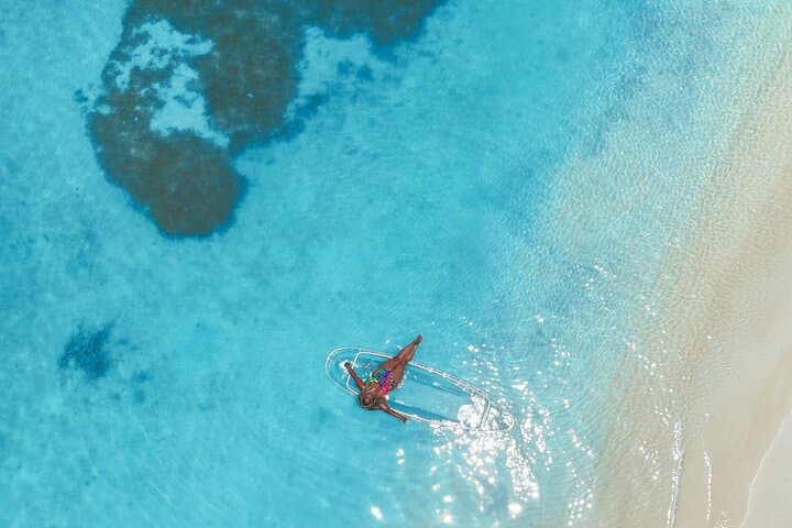 Drone-Captured Clear Kayak Experience in Aruba's Turquoise Waters photo 3