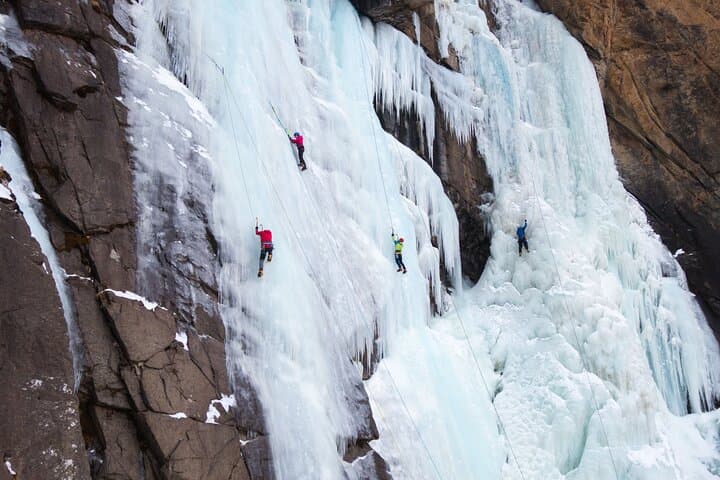 Private Ice Climbing Near Almaty: One-Day Guided Icefall Experience