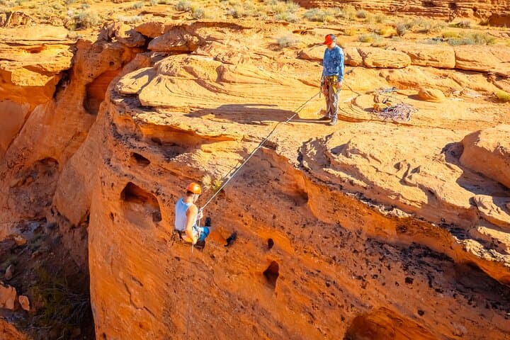 Greater Zion UTV & Rappel Combo — Sand Hollow Off‑Road and Box Canyon Rappel