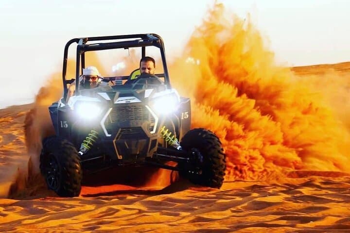 Private Lehbab Desert Safari: Dune Bashing, Sandboarding & Camp Dinner photo 3