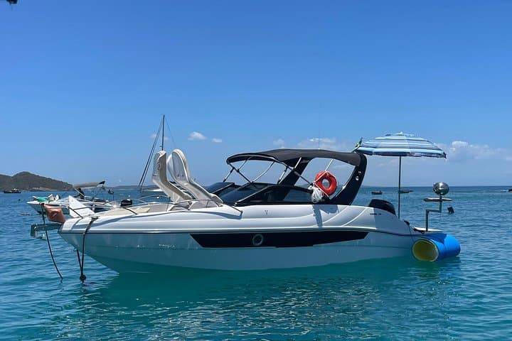 Private Boat Tour of Búzios Beaches and Islands — Snorkel, Swim & Beach BBQ