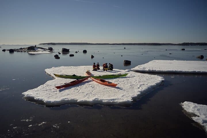 Winter Kayaking in Eastern Helsinki Archipelago — Guided Drysuit Tours from Rastila