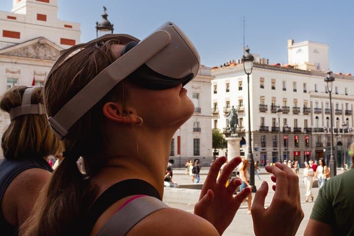 Pedal Through Time: Madrid VR E-Bike Tour of Historic Plazas