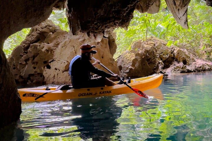 Paddle into the Jungle Blue Hole Cave: Kayak Adventure Near San Ignacio, Belize photo 2