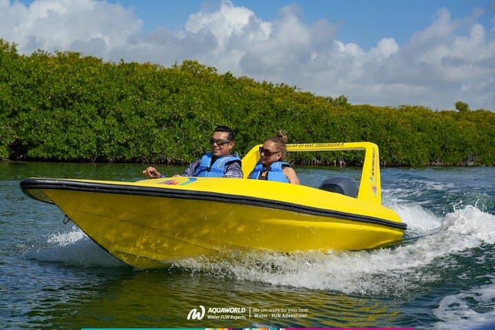 Drive a Speedboat Through Nichupté Lagoon and Snorkel Punta Nizuc - Cancun Jungle Tour photo 3