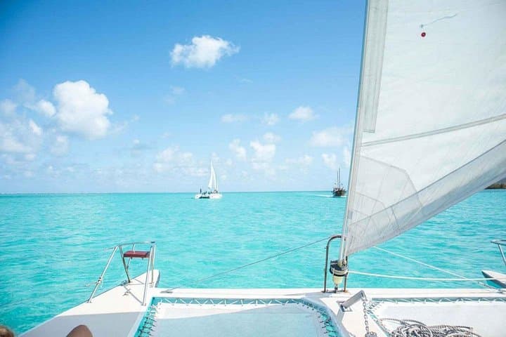 Catamaran Adventure to Île aux Cerfs: Full-Day Snorkel & Waterfall Cruise from Trou d'Eau Douce photo 3