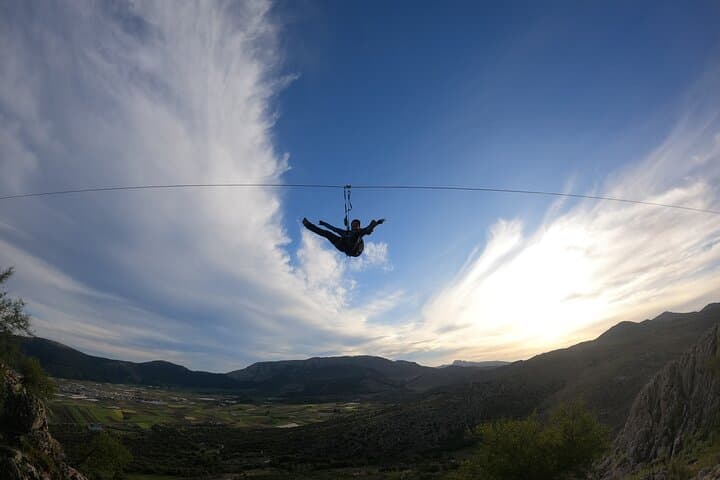 Via Ferrata John Hogbin: Guided La Zafarraya Climb with Zip Lines and Abseils