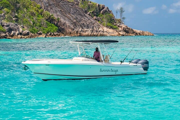Private Boat Transfer Mahe to Praslin — Eden Island to Dream Yacht Marina (1 Hour)