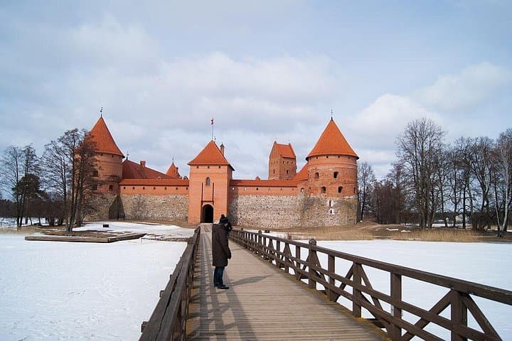 Snowshoeing in Trakai: Winter Walks to Trakai Island Castle and Varnekai Bog