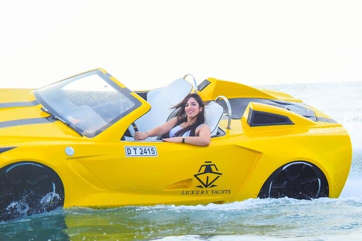 Private Jet Car Cruise Along Dubai Coast with Burj Al Arab Views