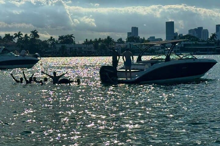 Private 2-Hour Miami Boat Tour with Champagne — Skyline, Star Island & Sandbars photo 1