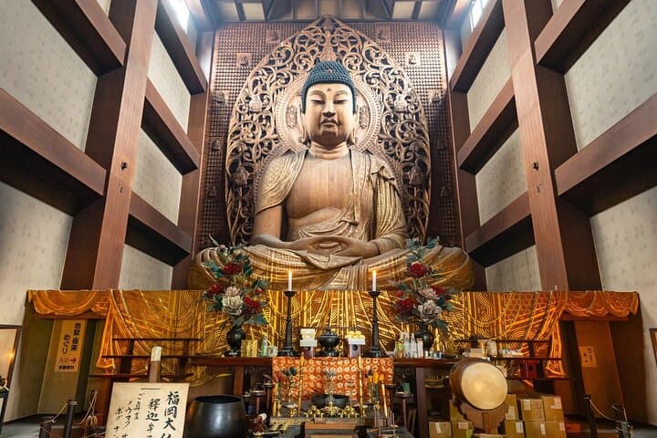 Customizable Fukuoka Walking Tour: Shrines, Reclining Buddha & Yatai Nights photo 3