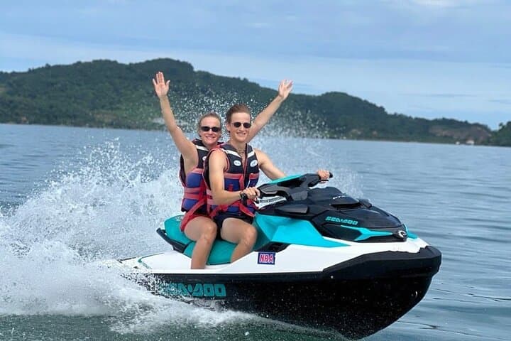 Langkawi Adrenaline Rush: Parasailing and Jet Ski Combo at Tengah Beach