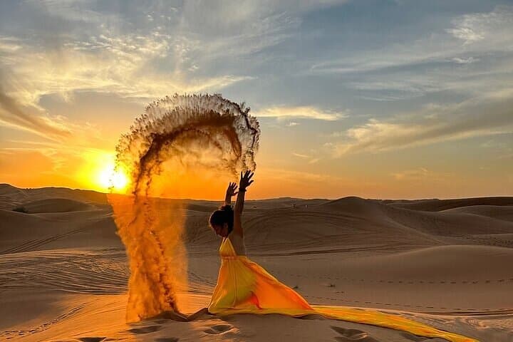 Dubai Red Dunes Desert Safari: BBQ, Camel Ride, Dune Bashing & Sandboarding photo 2