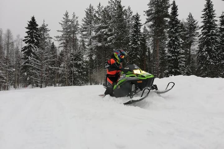 Mini Snowmobile Fun for Kids at Lapland Winter Park, Rovaniemi photo 2
