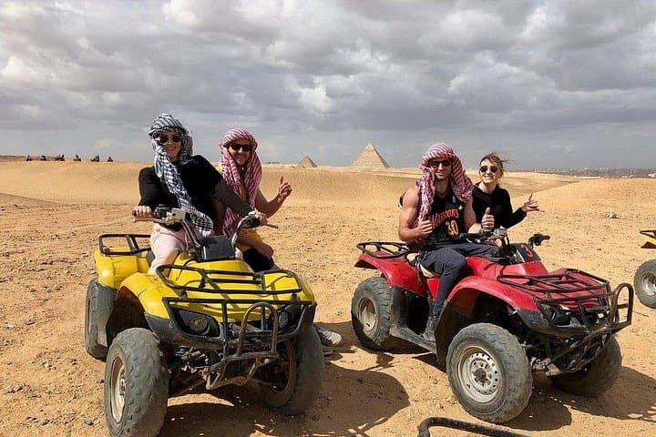 Giza Pyramids Desert Safari: Quad Bike and Camel Ride Day Tour photo 1