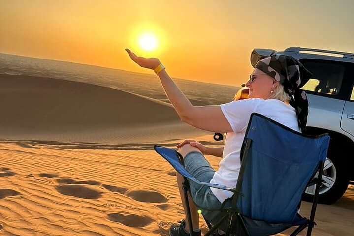Morning Desert Safari in Lehbab: Dune Bashing, Quad Bikes & Camel Ride photo 1