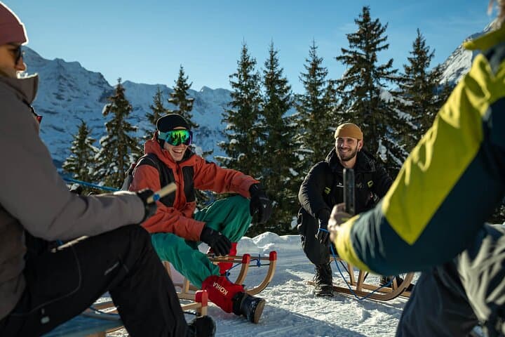 Interlaken Day Sledding: Gondola Ride to Mürren & Isenfluh Sled Run photo 4