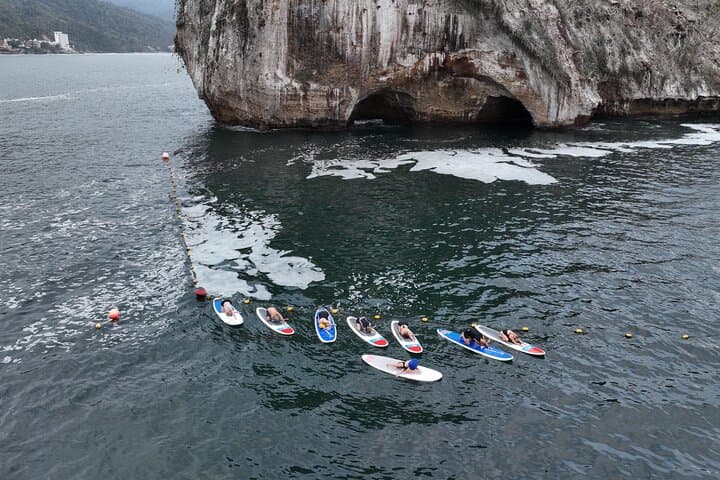 Private SUP Yoga and Snorkeling to Los Arcos — Paddle, Pose & Snorkel in Puerto Vallarta photo 4