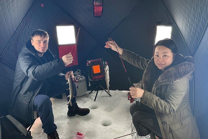 Ice Fishing in Fairbanks: Heated-Tent Angling with On-Site Cooked Catch photo 4