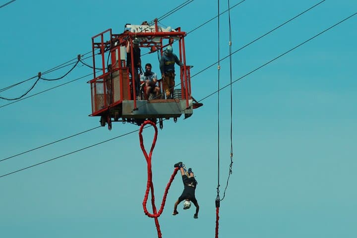 Extreme Bungee Jumping in Monteverde: 143m Tram Leap Over a Cloud-Forest Valley