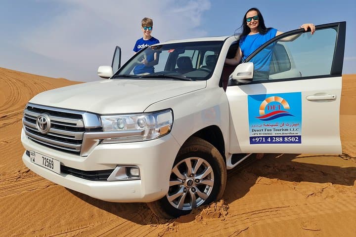Sunrise Lahbab Desert Safari: Dune Bashing, Camel Trek & Sandboarding from Dubai photo 1