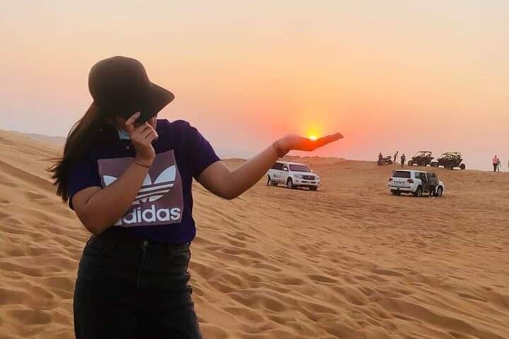 Dubai Evening Desert Safari: Dune Bashing, BBQ & Live Shows at Sunset photo 5