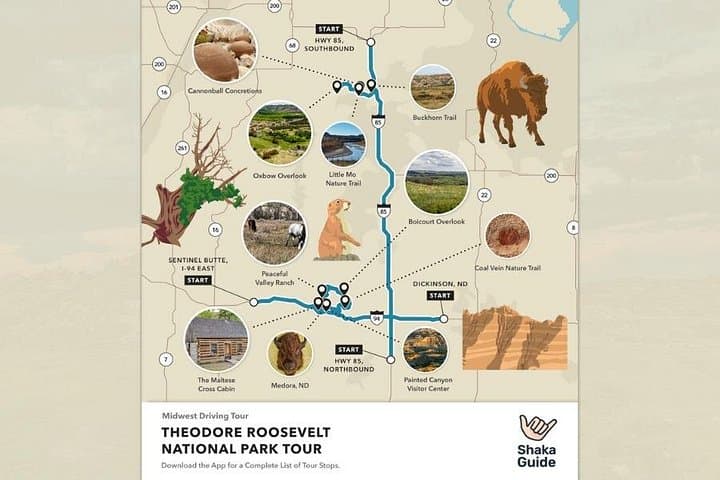 Theodore Roosevelt National Park Self-Guided Audio Tour — Medora Badlands Driving Guide photo 3