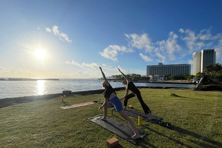 Private Beach Yoga in San Juan with Transport