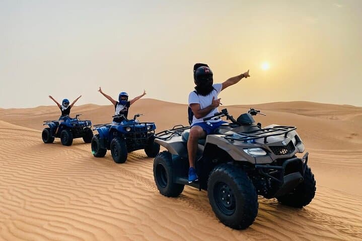 Lahbab Red Dune Safari: Quad Bike Sunset, BBQ & Live Shows in Dubai photo 1