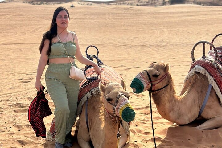 Dubai Morning Desert Safari with Camel Ride and Sandboarding photo 4