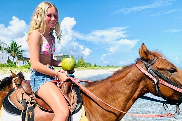 Kids Beach Horseback Ride in Providenciales, Turks and Caicos photo 1