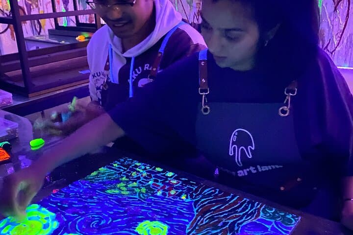 Glow Painting NYC: Paint-in-the-Dark UV Art Class Experience photo 4