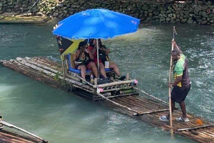 Private Bamboo Rafting, Limestone Foot Massage & Hip Strip Shopping in Montego Bay