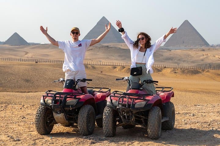 Giza Pyramids Tour: Camel Ride, ATV Dunes, Nile Felucca & Cairo Shopping photo 1